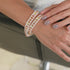 Pêche | Verre Sirène | Bracelet Wrap Lin Blanc